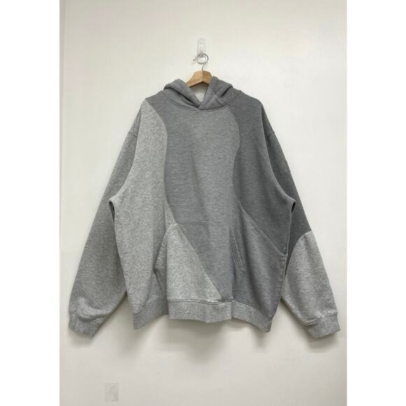 ALO Making Waves Unisex Oversized French Terry Fleece Gray Hoodie Sweatshirt XL* - Picture 12 of 12
